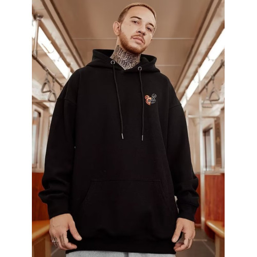 加肥加大重磅加絨秋冬美式大碼300斤復古印花連帽衛衣男帽衫外套