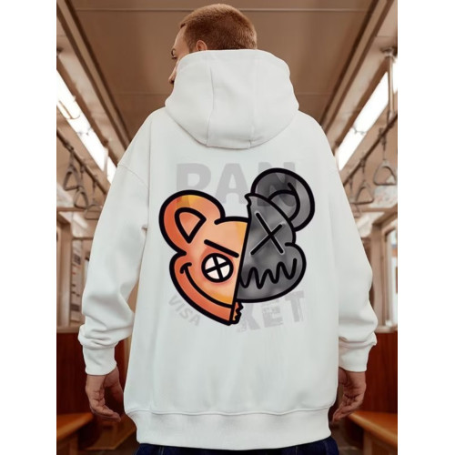 加肥加大重磅加絨秋冬美式大碼300斤復古印花連帽衛衣男帽衫外套