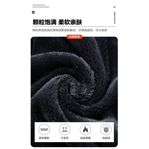 啄木鳥爸爸開衫抓絨衛衣男士秋冬季立領搖粒絨外套中老年加絨上衣