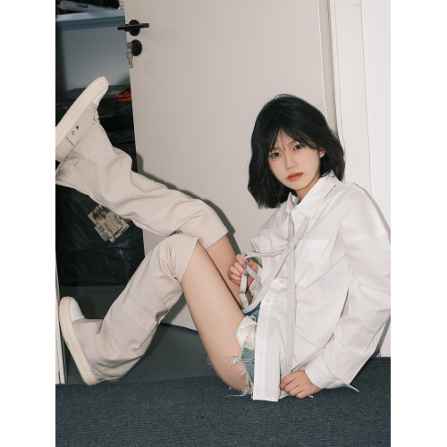 過膝長筒靴白色靴子女夏款長靴兩穿套筒褲琯靴2026新款高幫帆布鞋 過膝長筒靴白色靴子女夏款長靴兩穿套筒褲琯靴2026新款高幫帆布鞋