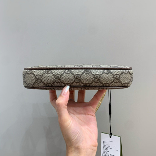 2025新款包包女小號真皮老花歐美復古時尚洋氣腋下手提包