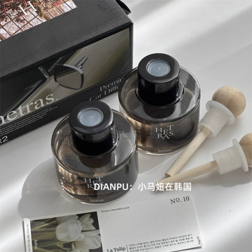 2瓶易夢玲同款韓國hetras車用香薰香水室內木質淡香清新淡雅持久