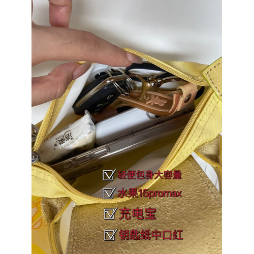 重磅尖貨~法式mini餃子包免打孔改造迷你斜後後背包開心果綠手機包