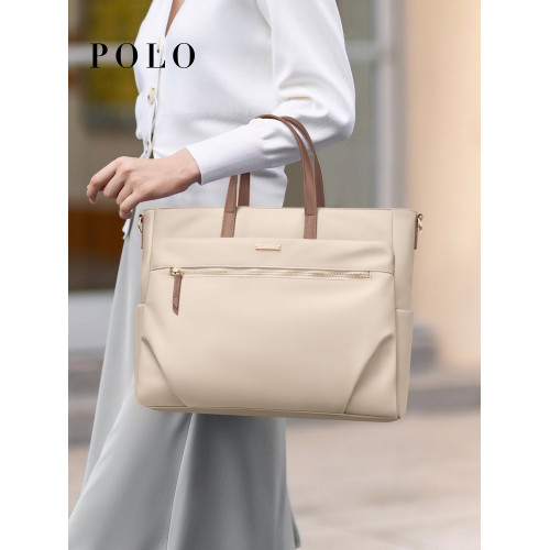Polo手提包女2026新款上班電腦包通勤時尚大容量商務公文包托特包 Polo手提包女2026新款上班電腦包通勤時尚大容量商務公文包托特包