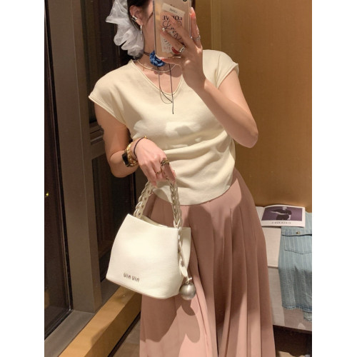 高級感小衆時尚手提包水桶包包女2026新韓版軟皮荔枝紋單肩斜後後背包