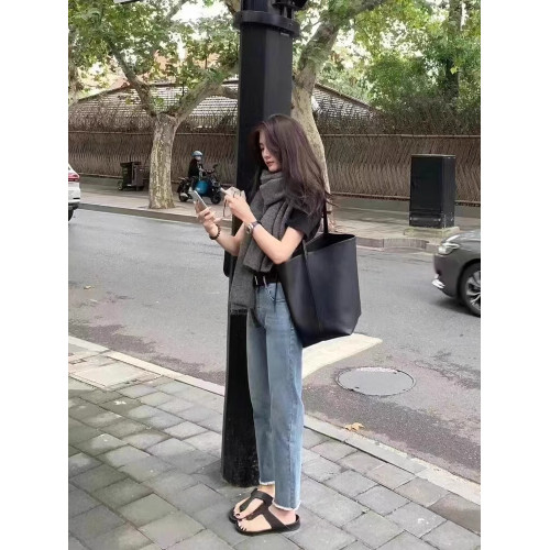 小衆牛皮通勤托特包女真皮大容量水桶包2026新款高級感單肩手提包