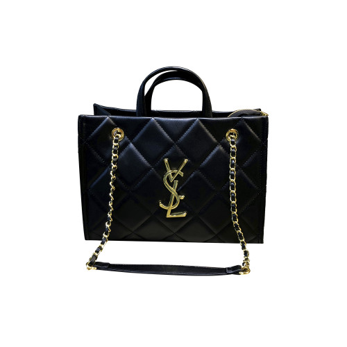 香港品牌大容量菱格百搭托特包女2025新款時尚鏈條高級單肩斜後後背包