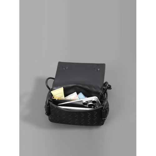 手機包女斜背迷你小方包2026新款編織包輕奢小衆設計高級感盒子包