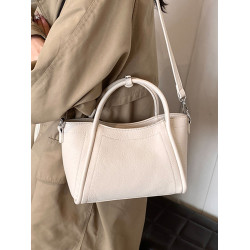 簡約百搭手拎水桶包女韓版新款上班通勤單肩包2025冬季時尚高級感