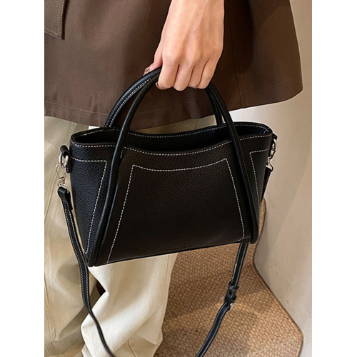 簡約百搭手拎水桶包女韓版新款上班通勤單肩包2025冬季時尚高級感