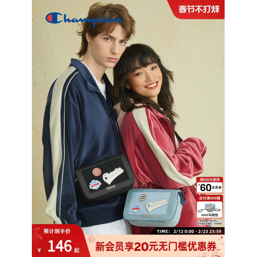 Champion冠軍官方斜後後背包秋冬單肩包小時尚相機包旅遊通勤男女同款 Champion冠軍官方斜後後背包秋冬單肩包小時尚相機包旅遊通勤男女同款