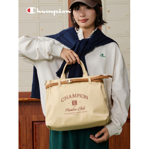 champion冠軍kelly托特包百搭單肩手提斜背棕色復古女旅遊包包