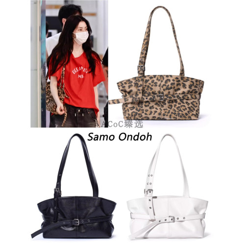 韓國SAMO ONDOH豹紋包腋下包韓素希同款包機車包單肩手提托特女包 韓國SAMO ONDOH豹紋包腋下包韓素希同款包機車包單肩手提托特女包