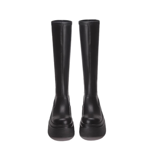 長腿叔叔胖mm粗腿大筒圍長筒靴子女2026新款高筒厚底騎士長靴秋冬 長腿叔叔胖mm粗腿大筒圍長筒靴子女2026新款高筒厚底騎士長靴秋冬