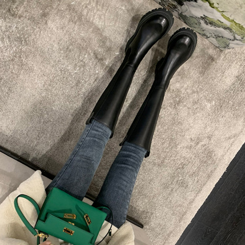 厚底顯瘦長筒靴女靴子高筒靴2026新款中筒長靴切爾西小個子騎士靴