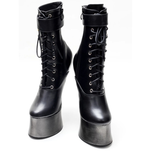 苦月亮2022年新款馬蹄高跟短靴18CM恨天高防水台夜店情趣角色扮演 苦月亮2022年新款馬蹄高跟短靴18CM恨天高防水台夜店情趣角色扮演