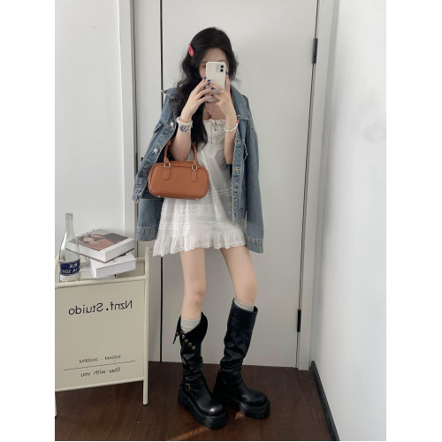 黑色高筒靴子秋冬厚底長筒靴女2025新款顯瘦增高小個子粗腿騎士靴 黑色高筒靴子秋冬厚底長筒靴女2025新款顯瘦增高小個子粗腿騎士靴