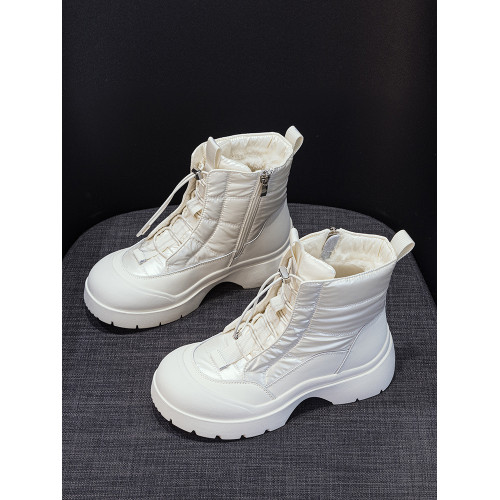 厚底羽絨雪地靴女2025新款冬季保暖東北加絨加厚防水防滑高幫棉鞋 厚底羽絨雪地靴女2025新款冬季保暖東北加絨加厚防水防滑高幫棉鞋