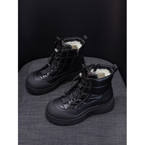 厚底羽絨雪地靴女2025新款冬季保暖東北加絨加厚防水防滑高幫棉鞋 厚底羽絨雪地靴女2025新款冬季保暖東北加絨加厚防水防滑高幫棉鞋