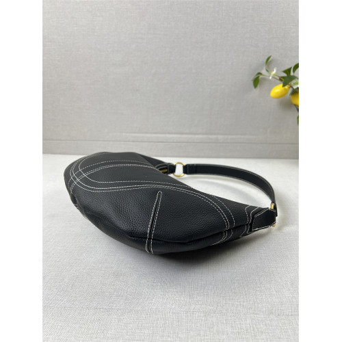 ~推薦~出口輕奢腋下包百搭斜後後背包真皮頭層牛皮時尚明線女包包