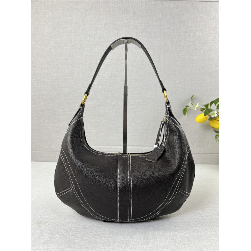 ~推薦~出口輕奢腋下包百搭斜後後背包真皮頭層牛皮時尚明線女包包