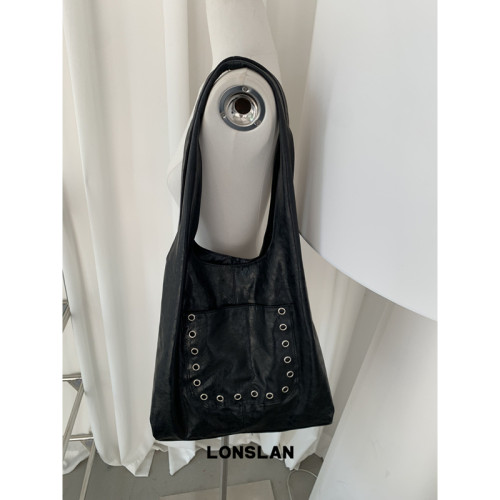 Lonslan BAG 2024WINTER韓系時尚柳丁釦大容量斜背單肩包包百搭 Lonslan BAG 2024WINTER韓系時尚柳丁釦大容量斜背單肩包包百搭