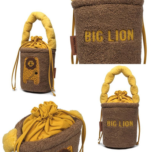 若愚工坊RUOYUSTUDIO原創設計2024年秋冬毛絨手提斜背水桶包 若愚工坊RUOYUSTUDIO原創設計2024年秋冬毛絨手提斜背水桶包