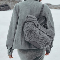 2026春季新款針織編織女包托特包毛線手提包時尚大容量通勤單肩包