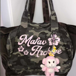 mafavarchive小衆包26新款韓國復古健身包迷彩托特包旅行帆布痛包
