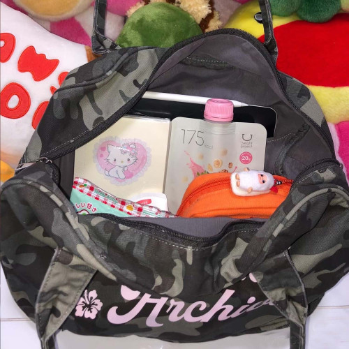 mafavarchive小衆包26新款韓國復古健身包迷彩托特包旅行帆布痛包 mafavarchive小衆包26新款韓國復古健身包迷彩托特包旅行帆布痛包