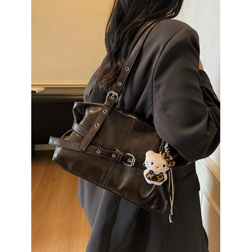 超火復古腋下托特包包女式2026新款輕奢小衆設計感通勤手提單肩包