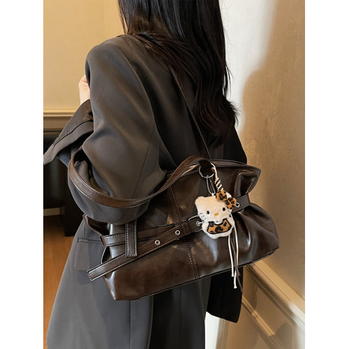 超火復古腋下托特包包女式2026新款輕奢小衆設計感通勤手提單肩包