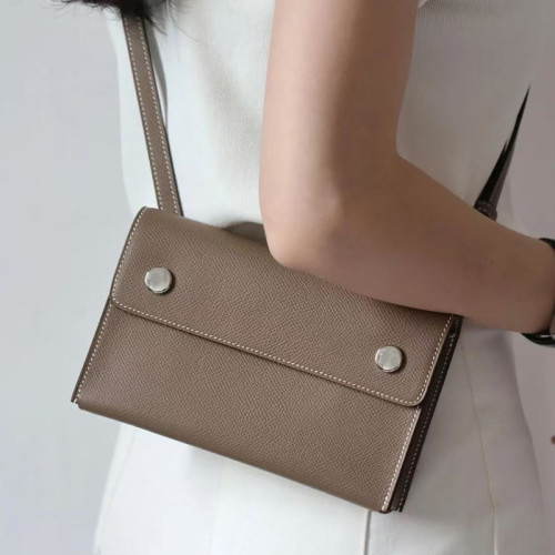 意大利頭層牛皮男女通用Snap wallet手機包真皮包迷你單肩斜後後背包