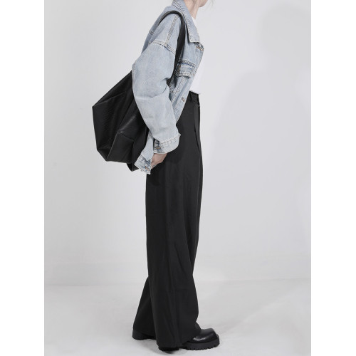 木川卡 小衆設計斜後後背包潮牌機車包時尚軟皮大容量通勤單肩包新款