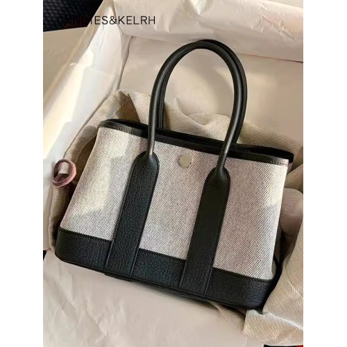 高級感mini花園包女2026新款通勤手提包撞色托特包真皮單肩斜後後背包