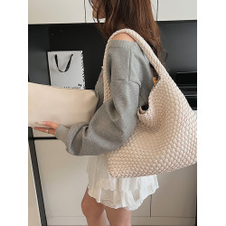 2025新款時尚休閒包女包手提包編織包包簡約氣質感簡約子母包質感