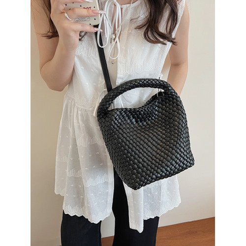 2025新款時尚休閒包女包手提包編織包包簡約氣質感簡約子母包質感