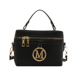 高級感小衆包包女春夏百搭2025新款復古斜後後背包女士手提盒子化妝包