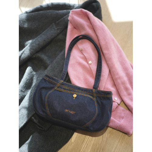 貓西CATWEST原創設計牛仔托特包女小衆單肩包日常肩後後背包百搭款新