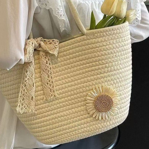 編織包女草編包包新款潮時尚百搭ins斜後後背包海邊度假包水桶包