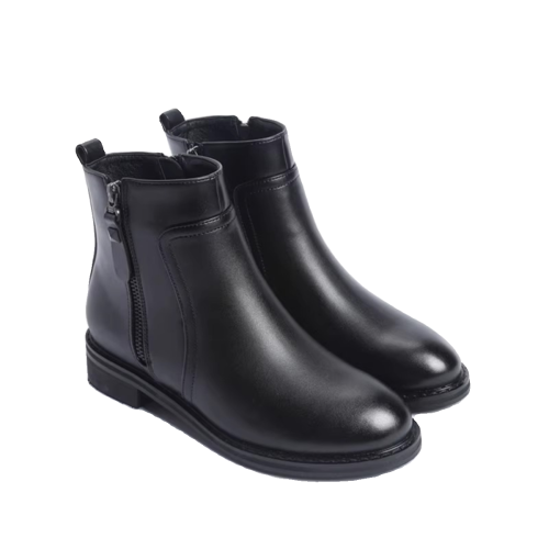 品牌平底短靴女2025秋冬季新款韓版厚底百搭馬丁靴休閒加絨女靴子