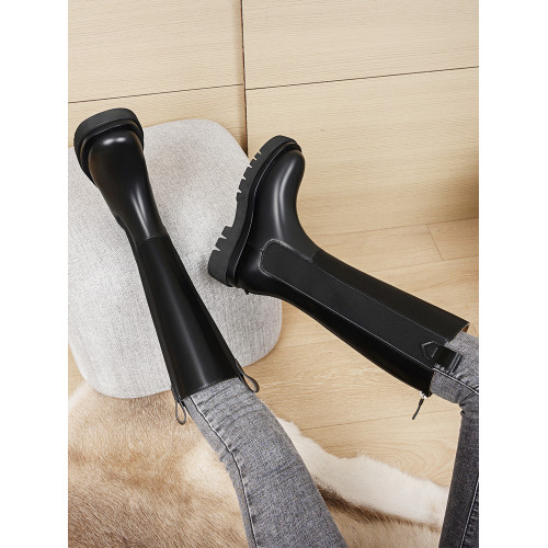 胖mm粗腿長筒靴女大筒圍騎士靴不過膝2026秋冬新款顯瘦菸筒高筒靴