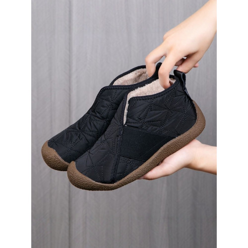 2024秋冬新款雪地靴宇航布料防風棉鞋加絨加厚防滑一腳蹬保暖棉靴