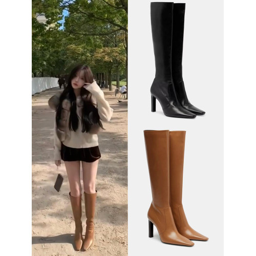 楊樹林同款長筒靴女細跟高筒靴氣質顯瘦不過膝長靴冬季新款時裝靴 楊樹林同款長筒靴女細跟高筒靴氣質顯瘦不過膝長靴冬季新款時裝靴