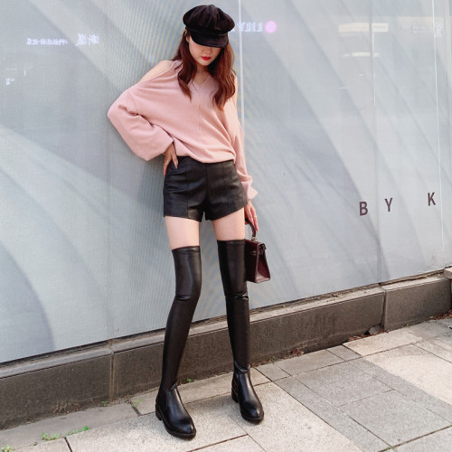 超高筒皮靴女過膝超長大腿靴2025新款長筒靴女過膝彈力靴軟皮大碼 超高筒皮靴女過膝超長大腿靴2025新款長筒靴女過膝彈力靴軟皮大碼