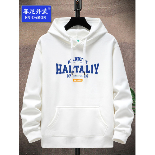 菲尼丹矇/FNDAMON連帽衛衣男春秋冬大碼重磅加絨加厚青少年帽衫潮