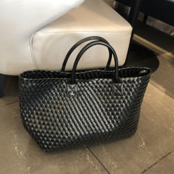 2024夏上新馬卡龍大容量手提包小衆設計手工編織單肩包潮流包包女