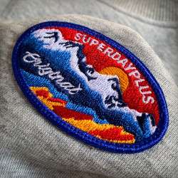 重磅衛衣男加絨加厚秋冬保暖時尚綉章寬鬆百搭美式圓領長袖上衣潮