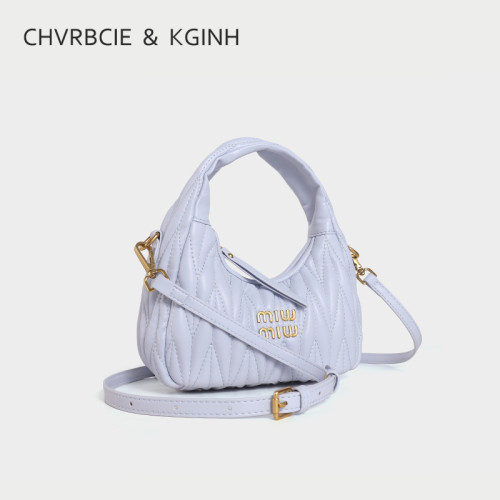 CHVRBCIE&KGINH褶皺餃子包女2026新款輕奢高級感雲朵包單肩斜後後背包 CHVRBCIE&KGINH褶皺餃子包女2026新款輕奢高級感雲朵包單肩斜後後背包