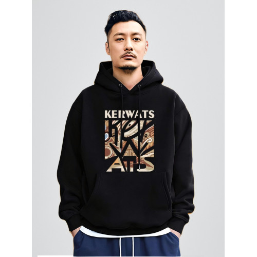 香港潮牌餘文樂重磅440克加絨衛衣男秋冬季連帽寬鬆大碼紅色衣服